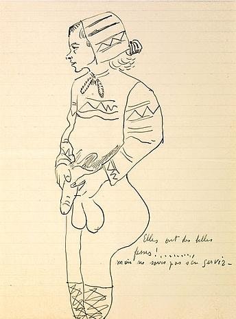 Untitled 1949 ink on paper