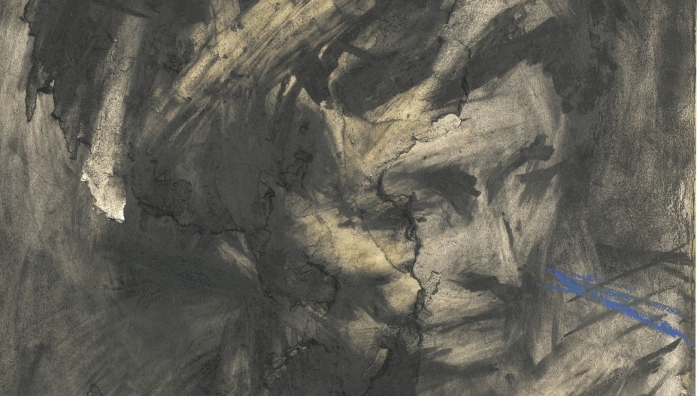 Frank Auerbach, Head of Gerda Boehm, 1961 (detail)
