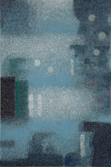 John McDevitt King, Lightly Drenched, 2025, Encaustic on Wood Panel, 60&quot; x 40&quot;&nbsp; at Anita Rogers Gallery