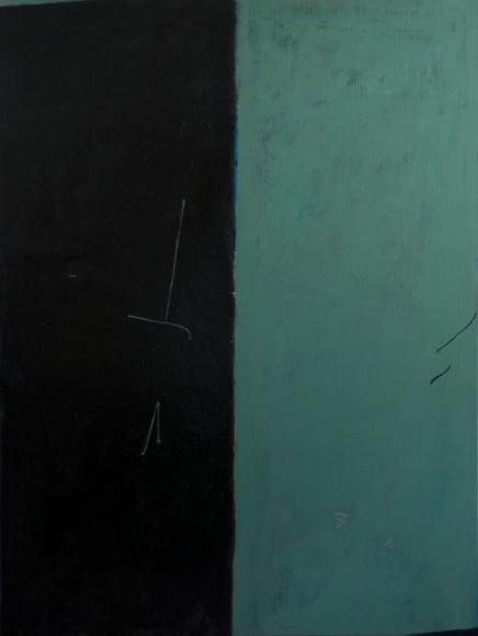 Tristan Barlow, Rake & Ribs, 2017, Oil on linen, 78 3/4" x 59"