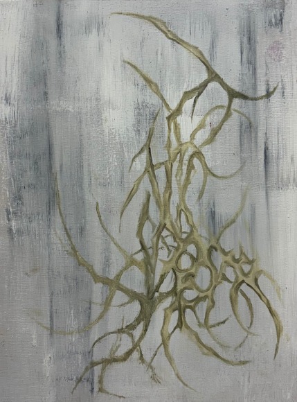 Grant Phillips, Untitled, Oil on wood, 12" x 9" at Anita Rogers Gallery