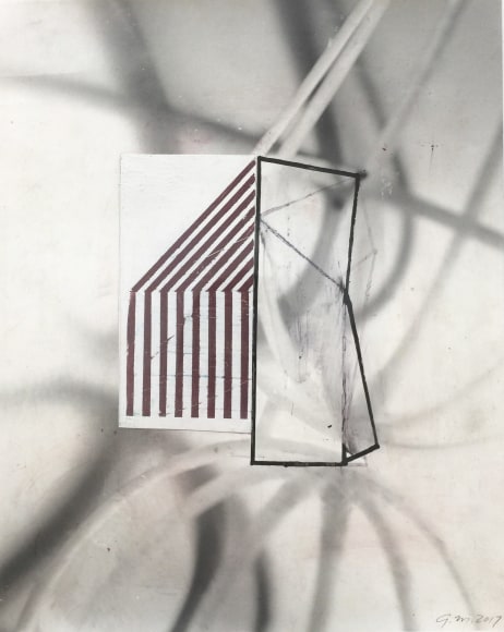 Gordon Moore, Untitled,&nbsp;2017, Ink and gouache on photo emulsion paper, 13 1/2&quot; x 11&quot;