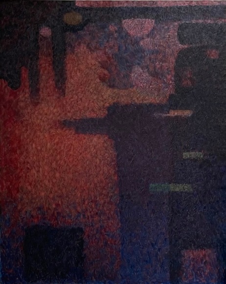 John McDevitt King, Shallow Crosser, 2024, Encaustic on Wood Panel, 60&quot; x 48&quot;&nbsp;at Anita Rogers Gallery