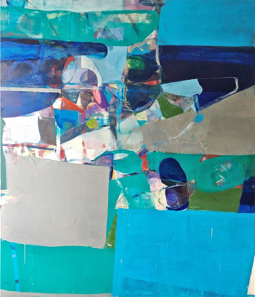 Robert Szot, Untitled #22, 2019, Oil on linen, 72" x 60" at Anita Rogers Gallery