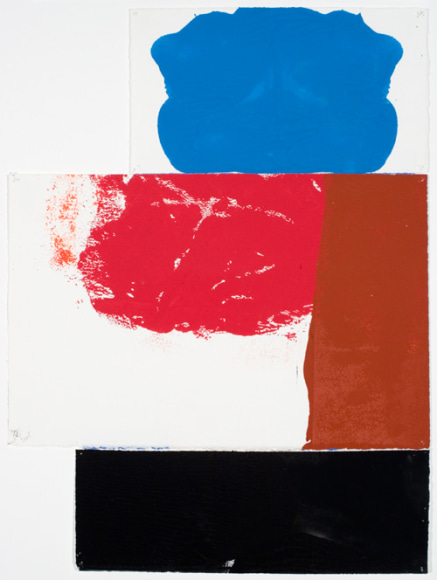 George Negroponte, Small Figure,&nbsp;2005,&nbsp;Gouache on paper, 19 3/4&quot;&nbsp;x 15&quot; at Anita Rogers Gallery