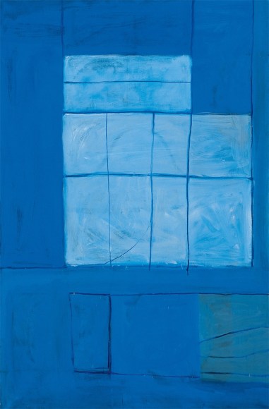 William Scott, Blue East, 1964, Oil on canvas, 73” x 48” © Copyright William Scott Estate