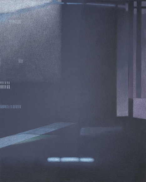 John McDevitt King,&nbsp;Inner Night, 2024, Colored pencil on paper, 26&rdquo; x 22&rdquo; at Anita Rogers Gallery