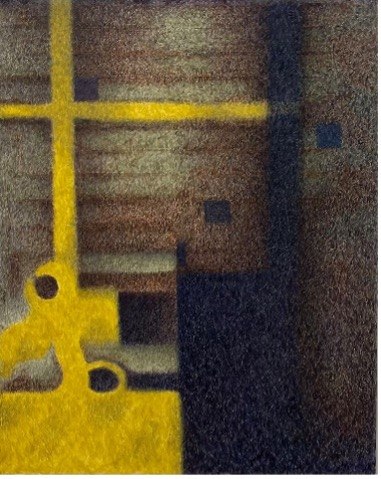 John McDevitt King, Evening in August, 2023, Encaustic on wood panel, 60&quot; x 48&quot;&nbsp; at Anita Rogers Gallery