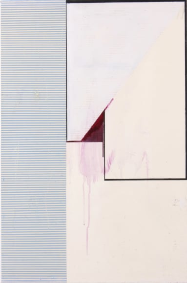 Gordon Moore, Untitled, 2018, Acrylic, latex and pumice on canvas, 30" x 20"