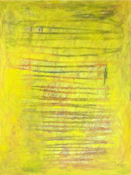 nikki terry, untitled #4, 2024, watercolor, oil pastel and oil paint on paper, 30&quot; x 22&quot;