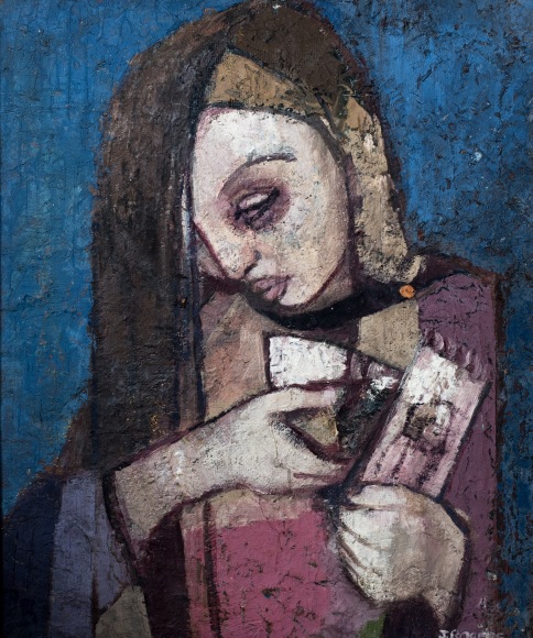 Jack Martin Rogers, Rosemary,&nbsp;1965, Oil on canvas,&nbsp;18 3/4&quot;&nbsp;x 16&quot; at Anita Rogers Gallery