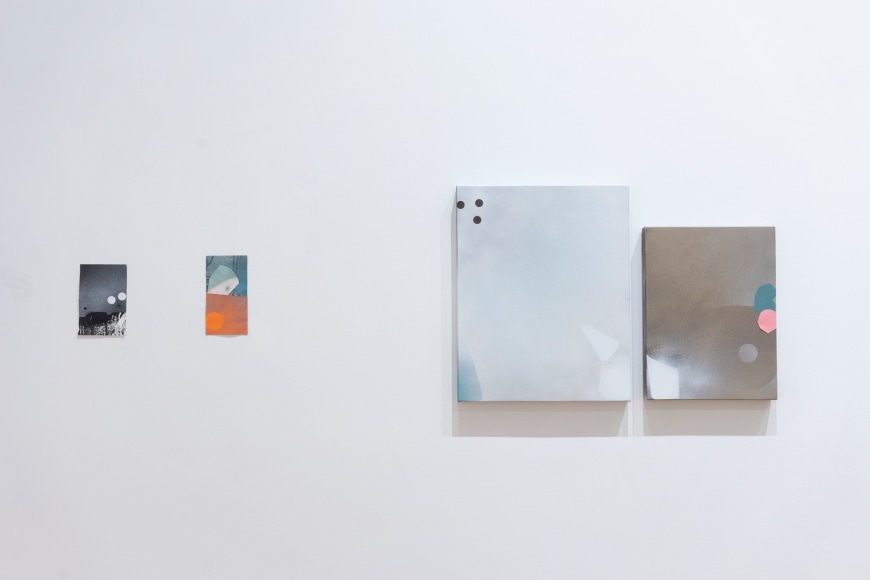 Installation view of George Negroponte: When Love Comes To Town at Anita Rogers Gallery