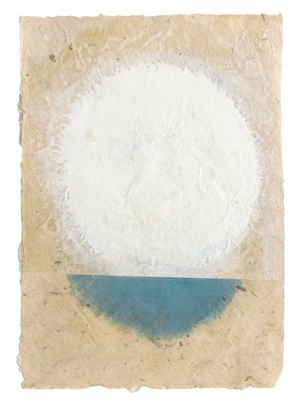 Kazimira Rachfal, 'squaring the circle', series I, #5, 2016, Oil on paper, 6 1/2&quot; x 4 3/4&quot;