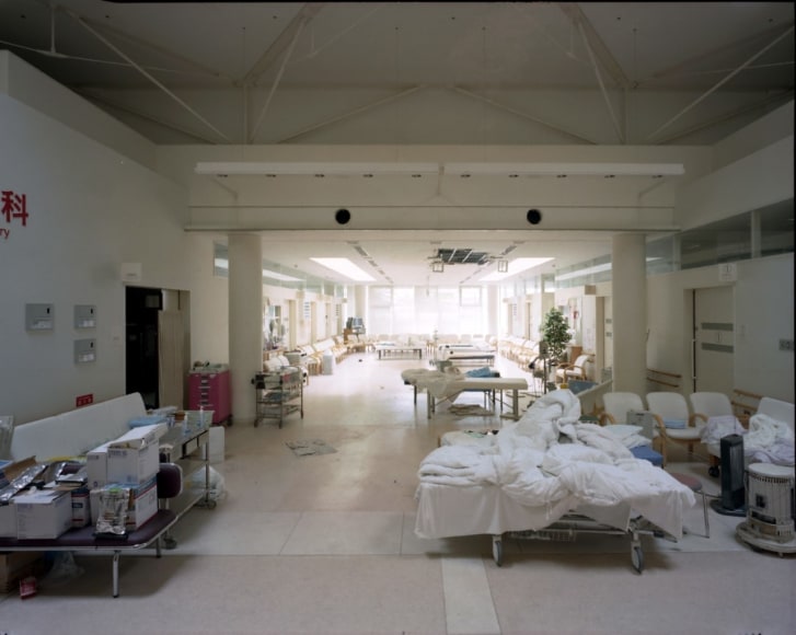 Yishay Garbasz, Fukushima Prefectural Ono Hospital, Ono, Fukushima Nuclear Exclusion Zone, 2013,&nbsp;C-print, 31 1/2&quot;&nbsp;x 40&quot;