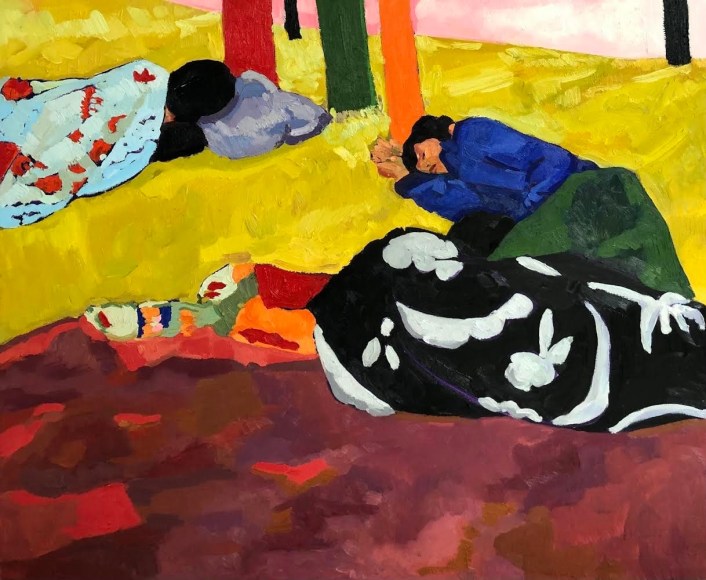 Anas Albraehe, Untitled,&nbsp;2022, Oil on canvas, 39 1/2&quot; x 47 1/4&quot; at Anita Rogers Gallery