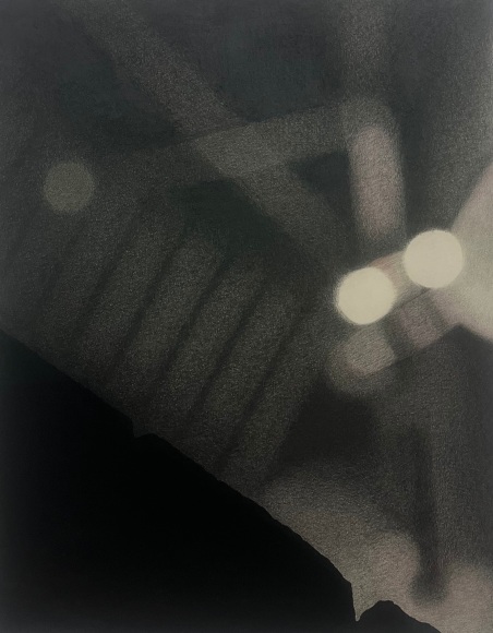 John McDevitt King, Point of View, 2016,&nbsp;Black lead, colored pencil on paper, 30&quot; x 24&quot; at Anita Rogers Gallery