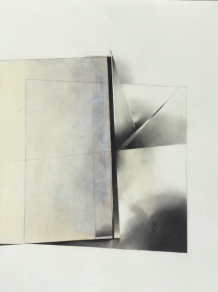 Gloria Ortiz-Hernández, Cut Loose #4, 2017, Oil pastel, charcoal, and pencil on Fabriano paper, 29" x 22" at Anita Rogers Gallery