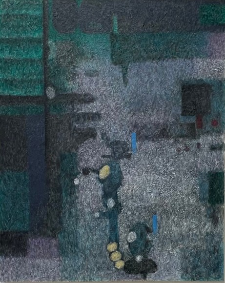 John McDevitt King, Tender at Ten, 2024, Encaustic on wood panel, 60&quot; x 48&quot;&nbsp; at Anita Rogers Gallery