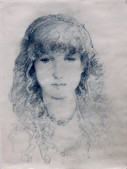 Jack Martin Rogers, Anita, 1994, Pencil on paper, 9&quot; x 7&quot;