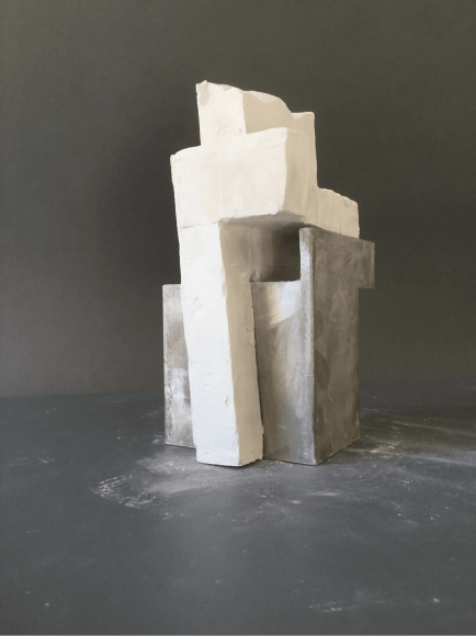 Mark Webber, Untitled Wall 7, 2018, Hydrocal, 8" x 5" x 4"