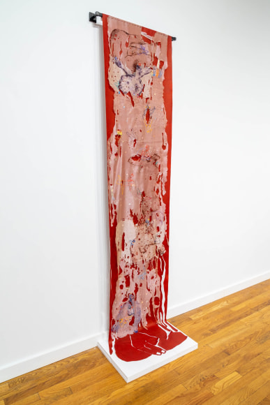 Installation view of&nbsp;Adrianne Lobel, Shirin Mirjamali &amp; nikki terry (2024) by Jon-Paul Rodriguez