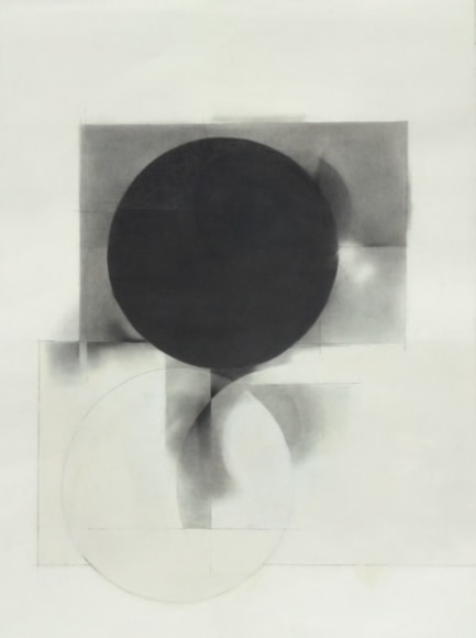 Gloria Ortiz- Hernandez, Crossings #4, 2018, Oil pastel, graphite, #2 pencil, oil and pigment on Fabriano, 29" x 22 1/2" at Anita Rogers Gallery