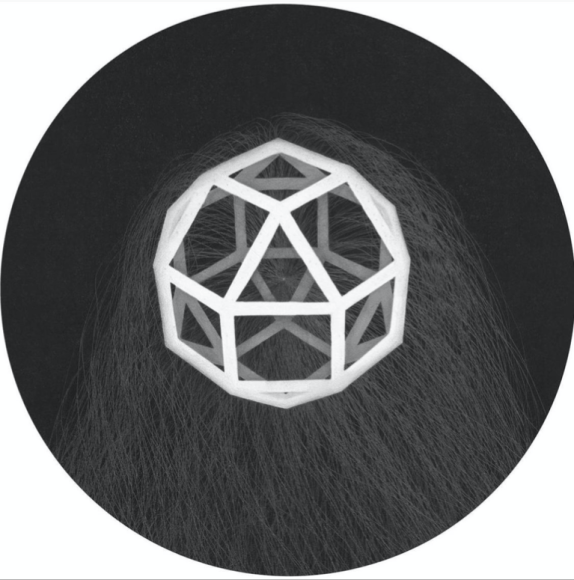 Simon Bertrand, A.L.I.C.E., 2017, Graphite on paper, 17' x 17&quot; at Anita Rogers Gallery