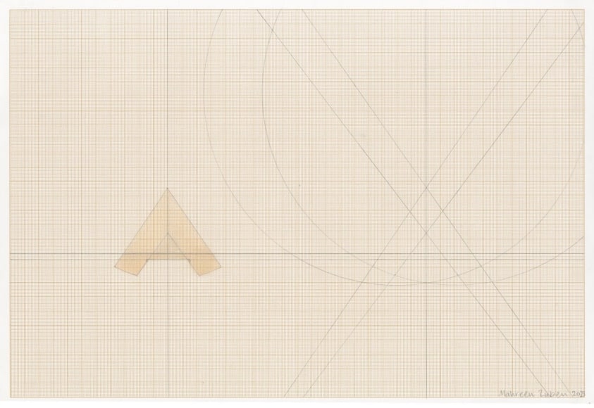 Mahreen Zuberi, Limits (i), 2023, Pencil on paper, 11 5/8" x 16 1/2" at Anita Rogers Gallery