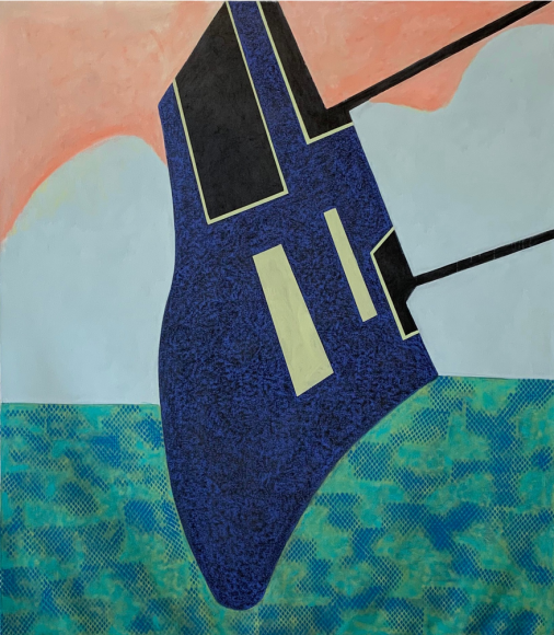 Richard Keen III, Form Singularity No. 213, 2020, Acrylic and oil on canvas, 72&quot; x 64&quot; at Anita Rogers Gallery