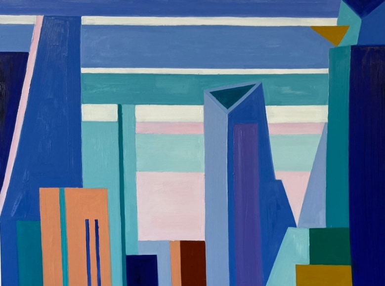 Adrianne Lobel, Skyscrapers, 2024, 36&quot; x 48&quot;