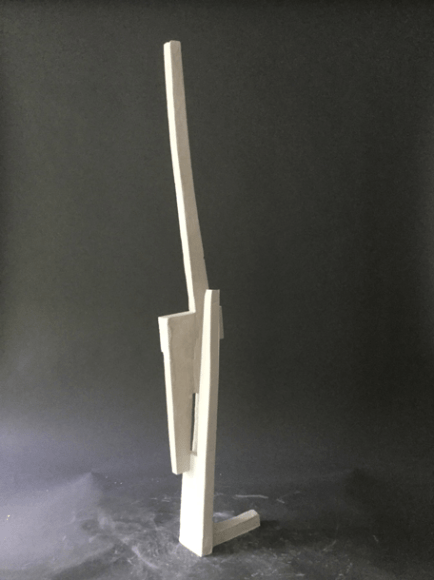 Mark Webber, Flight, 2018, Hydrocal, 36" x 6" x 3" at Anita Rogers Gallery