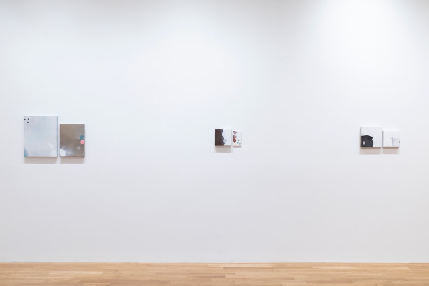 Installation view of George Negroponte: When Love Comes To Town at Anita Rogers Gallery