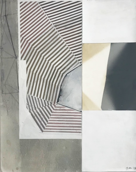 Gordon Moore, Untitled, 2018, Ink and paint on photo emulsion paper, 14" x 11" at Anita Rogers Gallery