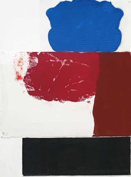 George Negroponte, Small Figure, 2005, Gouache on paper, 19.75" x 15"