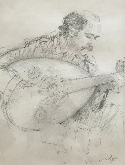Jack Martin Rogers, Leftheris, c. 1990, Pencil on paper, 9&quot; x 7&quot;&nbsp; at Anita Rogers Gallery