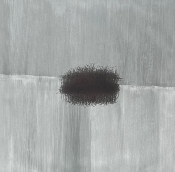 Gary Gissler, Moby Dick - Chapter II, 2023, Graphite on vellum, 12" x 12" at Anita Rogers Gallery