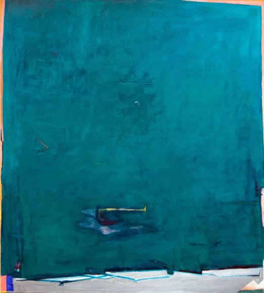 Tristan Barlow, Dancing bones, 2016, Oil on linen, 70 3/4" x 63"