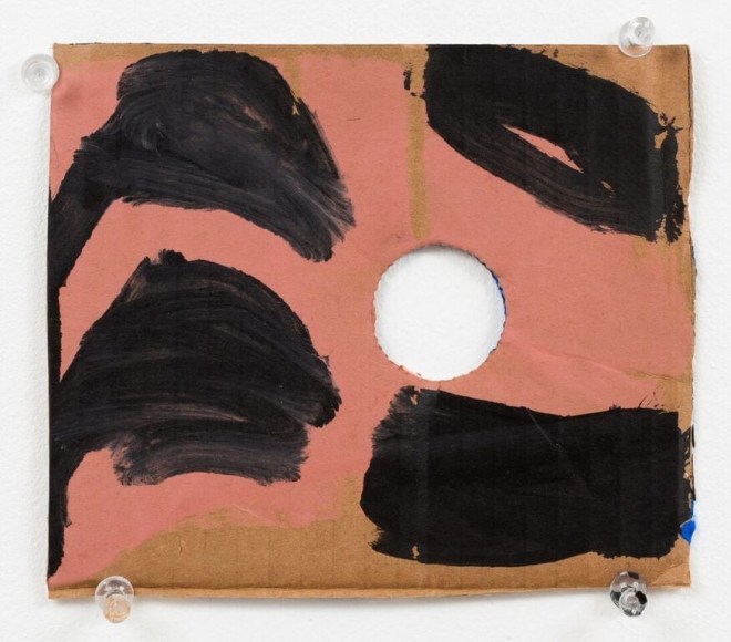 Virva Hinnemo, Silver Soup, 2016, Acrylic on cardboard, 5 1/2" x 6 5/8" at Anita Rogers Gallery