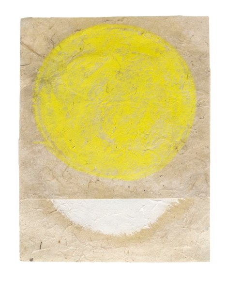 Kazimira Rachfal, 'squaring the circle', series I, #2, 2016, Oil on paper, 6&quot; x 4 1/2&quot;at Anita Rogers Gallery