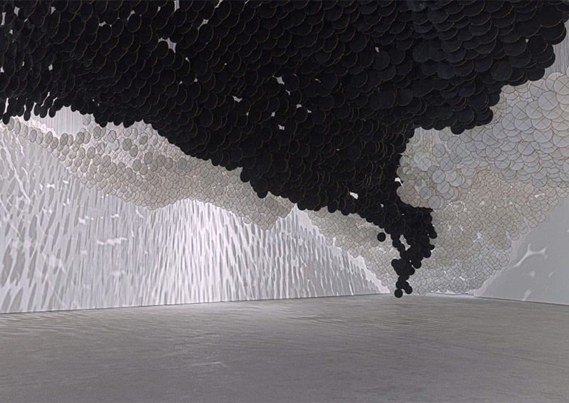 Jacob Hashimoto, 'The Eclipse', 2017. Courtesy Leila Heller Gallery, Dubai, UAE.
