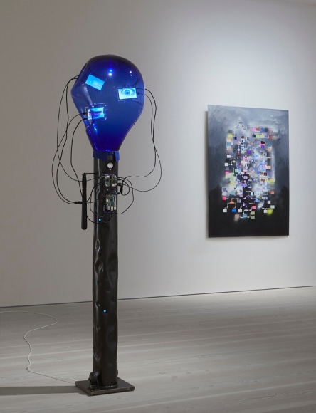 Tony Oursler, b0t / flOw - ch@rt, 2017