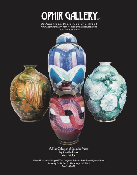 Ad for The Magazine Antiques - News - Ophir Gallery - Specializing in ...