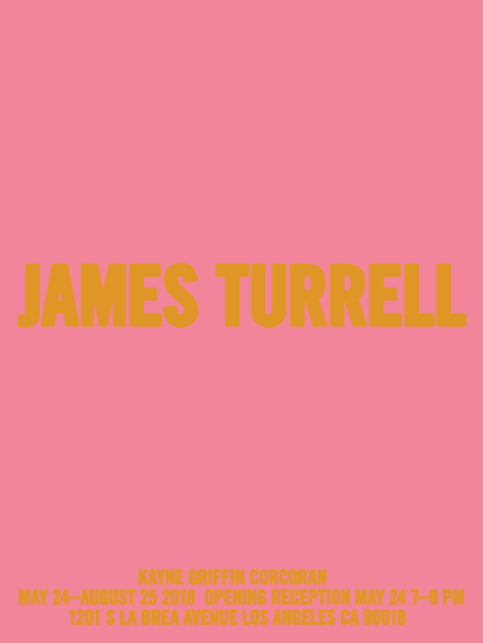 James Turrell exhibition announcement