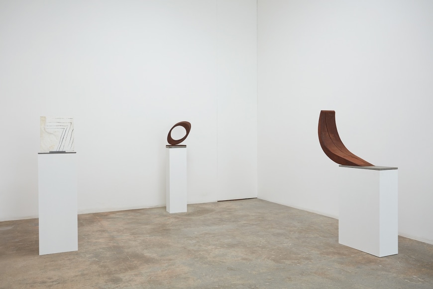 Installation view of &quot;Beverly Pepper: Selected Works 1968 - 2015&quot; at Kayne Griffin Corcoran, Los Angeles.