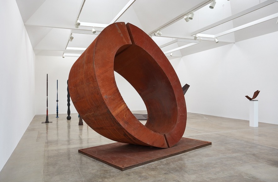 Installation view of &quot;Beverly Pepper: Selected Works 1968 - 2015&quot; at Kayne Griffin Corcoran, Los Angeles.