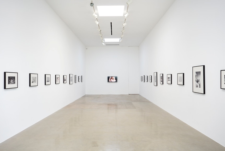 Installation view of Hi-Red Center: Through Photographs at Kayne Griffin Corcoran, Los Angeles