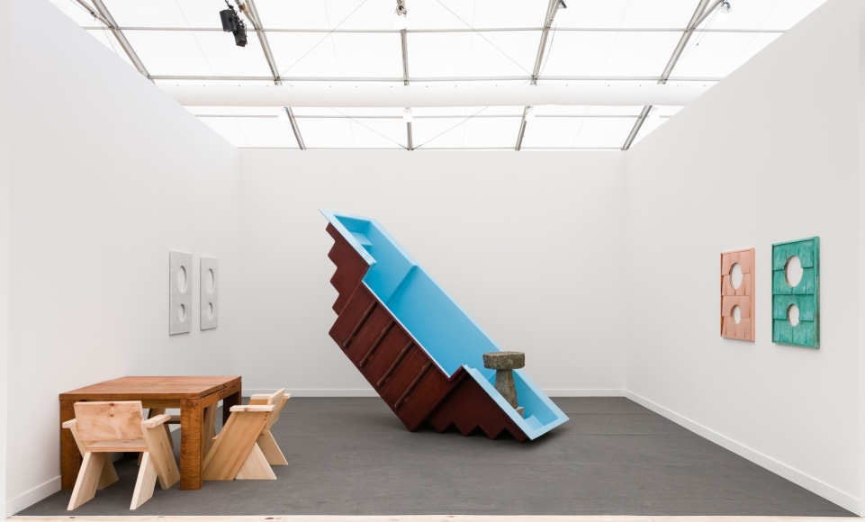 Installation view of Charles Harlan at Frieze Focus New York 2018