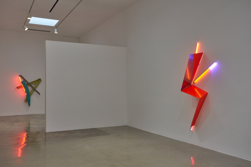 Installation view of &quot;Peter Shire: Drawings, Impossible Teapots, Furniture &amp; Sculpture&quot; at Kayne Griffin Corcoran, Los Angeles