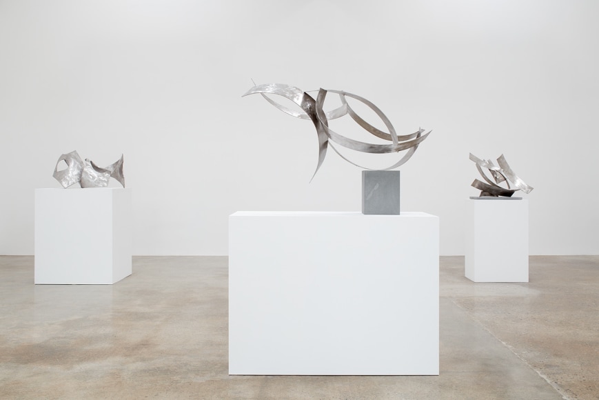 Installation view of &quot;Beverly Pepper: New Particles From The Sun&quot; at Kayne Griffin Corcoran, Los Angeles