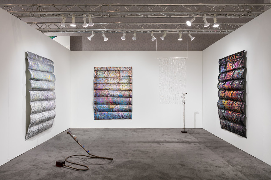 Installation view of Rosha Yaghmai at NADA Miami Beach